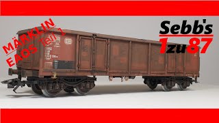 Günstige Märklin EAOS Güterwagen realistisch Patinieren Teil 1 [upl. by Celene272]