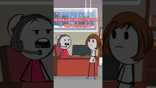 Manager blames Veronica usa fyp veronika animation relatable viralvideo uk worklife comedy [upl. by Sardella]