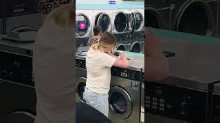 When Karma Strikes Woman Tries to Steal Laundry Spot shorts [upl. by Yzzik]