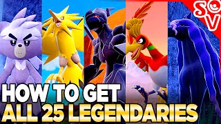 How to Get ALL 25 Legendary Pokemon in Indigo Disk [upl. by Atteloiv]