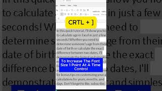 How to increas or decrease font size in MS Word [upl. by Caritta]