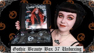 GOTHIC BEAUTY BOX UNBOXING  GOTH MAKEUP amp ACCESSORIES  GOTHIC MAGAZINE  Box 57 [upl. by Trbor]