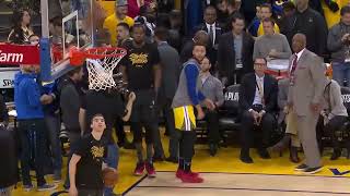 Steph Currys BEST PREGAME TRICKSHOTS OF ALL TIME 😮 [upl. by Cresa]