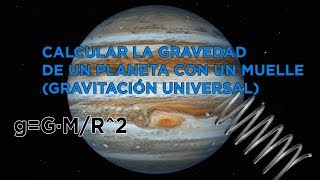 Cómo calcular la GRAVEDAD de un PLANETA con un MUELLE  Física  MR PLANCK HD [upl. by Euqilegna]