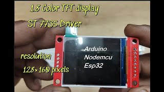 18quot ECONOMY TFT Display for Arduino amp NODEMCUESP32 [upl. by Kerred801]