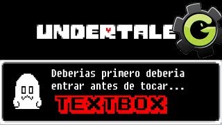 Textbox Estilo Undertale Avanzado Game Maker [upl. by Buddy]