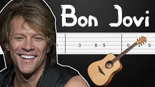 Its My Life  Bon Jovi Guitar Tutorial Guitar Tabs Guitar Lesson Fingerstyle [upl. by Dorfman875]