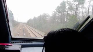 Vitesse Limiteen cabineTGV Atlantique Part 1  The Train Trip Part 7 [upl. by Ellertal]