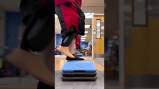 Kevin Symes Amputee Runs Down Stairs With Prosthetic Device [upl. by Pitzer]