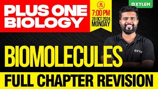 Plus One Biology  Biomolecules Full Chapter Revision  Xylem Plus One [upl. by Notnil]