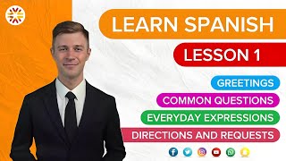 Learn Spanish Lesson 1  Essential Vocabulary amp Phrases for Beginners [upl. by Belayneh]