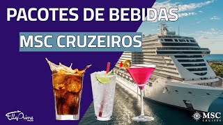 PACOTE DE BEBIDAS MSC CRUZEIROS  Temporada 20222023  MSC Seashore MSC Preziosa MSC Seaview [upl. by Alyakem]