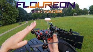 Floureon 250 Racer  PIDs camera tilt large lipo test and flying with the monitor Gearbest [upl. by Enaillil175]