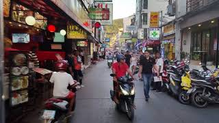 Soi Sansabai in a Tuk Tuk in Patong on Phuket Island in Thailand [upl. by Kincaid]