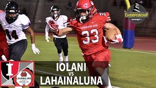 SL Replay  Iolani vs Lahainaluna HHSAA D2 Football Semifinal Nov 3 2017 [upl. by Marta]