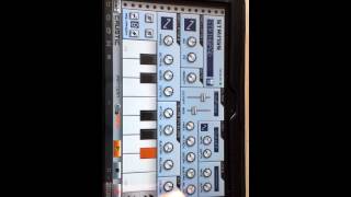 CAUSTIC STUDIO SAMSUNG GALAXY TAB 101 MUSIC PRODCTION DAW [upl. by Kentiggerma]