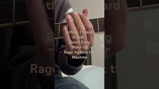 Rage Against the Machine Wake Up Cover Song Acoustic Guitar shorts [upl. by Lucienne161]