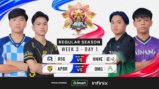 🔴LIVE  MPL PH S13  ENGLISHWeek3 Day 1 [upl. by Ahsyat]