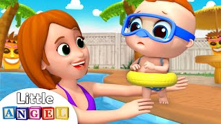 Swimming Song  Nursery Rhymes by Little Angel [upl. by Stearns]