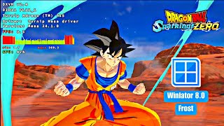 Dragon Ball Sparking Zero Game Test  Settings Winlator 80 Frost Low FPS  SD7Gen2 [upl. by Annoif]