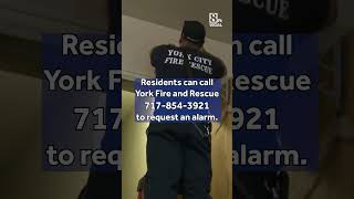 York Pa free smoke detectors [upl. by Ahsiekim]