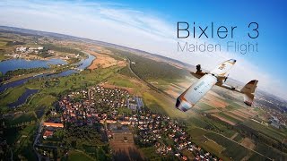 Bixler 3 Maiden Flight  GoPro Hero 3 FPV  HobbyKing Bix3 RC Plane [upl. by Adalheid]