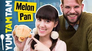 MELON PAN SCHILDKRÖTE  Süße japanische Brötchen  yumtamtam [upl. by Prunella]