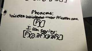 Phone f͡χ voiceless labiodentaluvular fricative consonant [upl. by Mikaela]