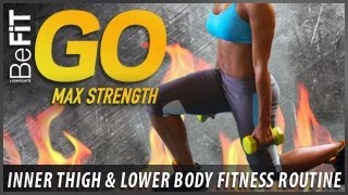 BeFiT GO  Max Strength InnerThigh and Lower Body Fitness Routine [upl. by Haras]