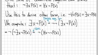 Proof and Problem Solving  Quantifiers Example 05 [upl. by Novia210]