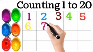 123 Numbers learn to count One two three 1 to 20 1 to 100 counting abc alphabet a to z  03 [upl. by Eanad]