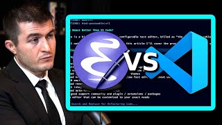 Lex Fridman Emacs vs Vim vs VSCode [upl. by Helali]