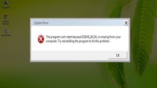 How to Fix D3DX926dll Missing Error [upl. by Maillw]