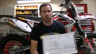 How to measure dirt bike fork sag [upl. by Ainekahs]