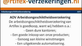 Een AOV Arbeidsongeschiktheidsverzekering van Artifex op ArtifexVerzekeringennl [upl. by Jacobba604]