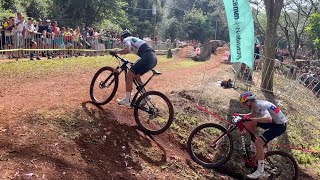 CIMTB Araxá 2023  Após quebra de quadro de Avancini Vidaurre vence XCO HC [upl. by Ridgley537]