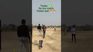 Yorker and Length ball practice Man perfect in the match 🔥🔥 yorkerdrill practice match ipl [upl. by Eimmis596]