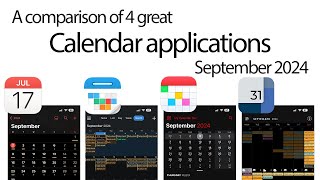 A comparison of 4 great calendar applications [upl. by Lekkim]