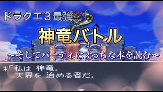 神龍バトルそしてパーティーはえっ〇な本を読む編 ドラゴンクエストⅢ リメイクSFC版 [upl. by Nodyroc]