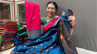 Paithani Paithani special collection  Kasturi paithani live [upl. by Anesuza993]