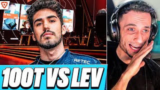 This Matchup was INSANE  FNS Reacts to Leviatan vs 100 Thieves VCT Americas Kickoff 2024 [upl. by Feodor495]