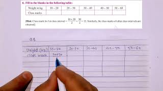 fill in the blanks in the following table ntrsolutions classmarks [upl. by Theda]