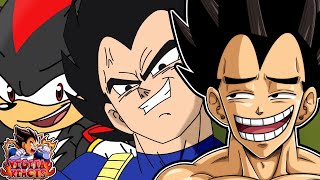 Vegeta Reacts To Shadow Vs Vegeta  Cartoon Beatbox Battles [upl. by Amilah]