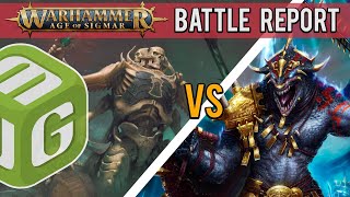 Ossiarch Bonereapers vs Seraphon Age of Sigmar 3rd Edition Battle Report Ep 193 [upl. by Anuhsal]