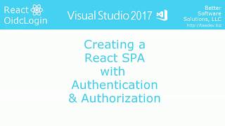 Create a React Single Page App with OIDC Authentication and Authorization [upl. by Tonneson]
