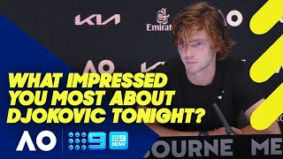 Andrey Rublev Australian Open Post Match Press Conference  Wide World of Sports [upl. by Malvie]