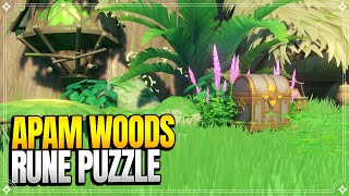 Rune Puzzle in Apam Woods  World Quests amp Puzzles【Genshin Impact】 [upl. by Haimirej]