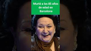 Cuando murio Montserrat Caballé [upl. by Yht]