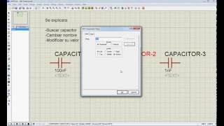 como buscar un capacitormodificar su valor y cambiar nombre en proteus [upl. by Cherian118]