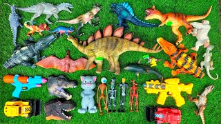 New Jurassic World Camp Cretaceous Trex Carnotosaurus Skibidi Toilet Godzila Ankylosaurus Toys [upl. by Leirbag721]